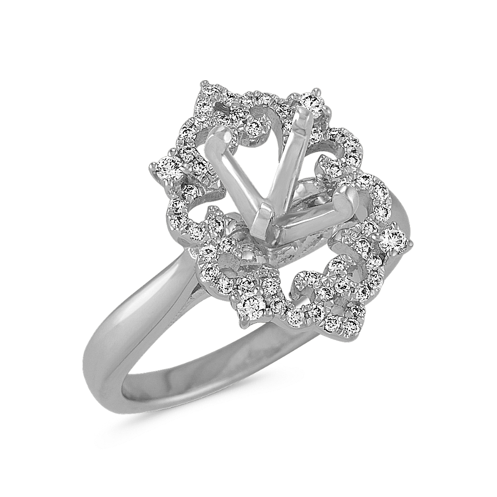 Vintage Swirl Diamond Engagement Ring | Shane Co.