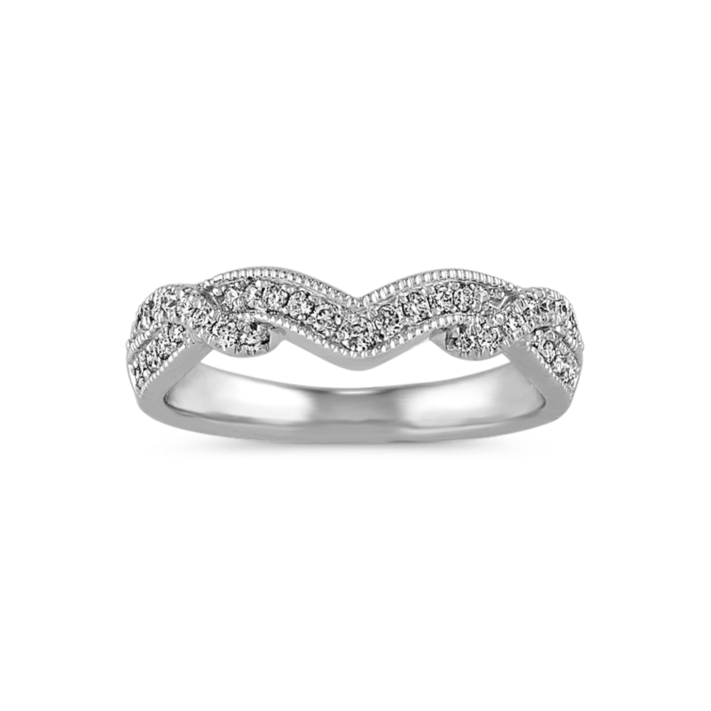 Ananta Diamond Pave Contour Band