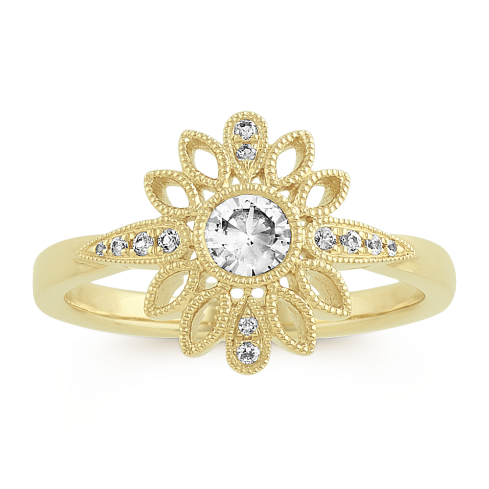 Vintage White Sapphire Ring