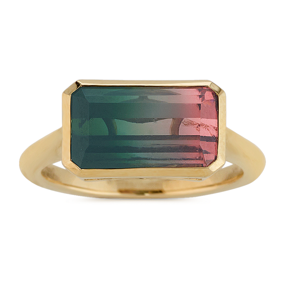 Watermelon Tourmaline Ring