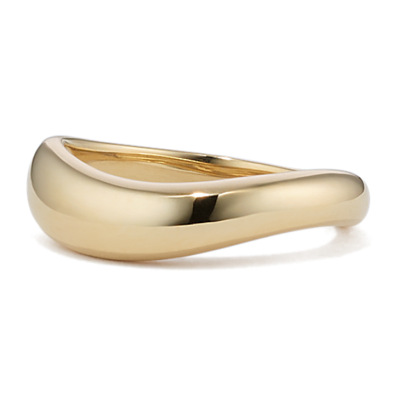 Wavy 14K Yellow Gold Ring