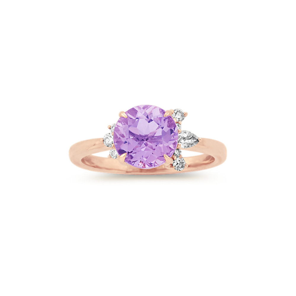 Wisteria Amethyst and Diamond Ring