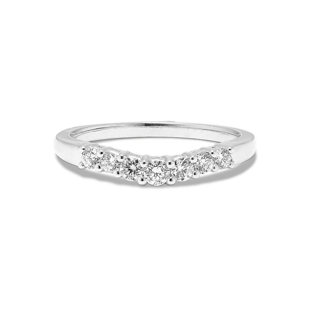 Summer Diamond Contour Wedding Band