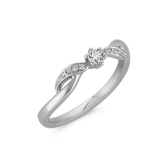 Crisscross Diamond Ring in Sterling Silver at Shane Co.
