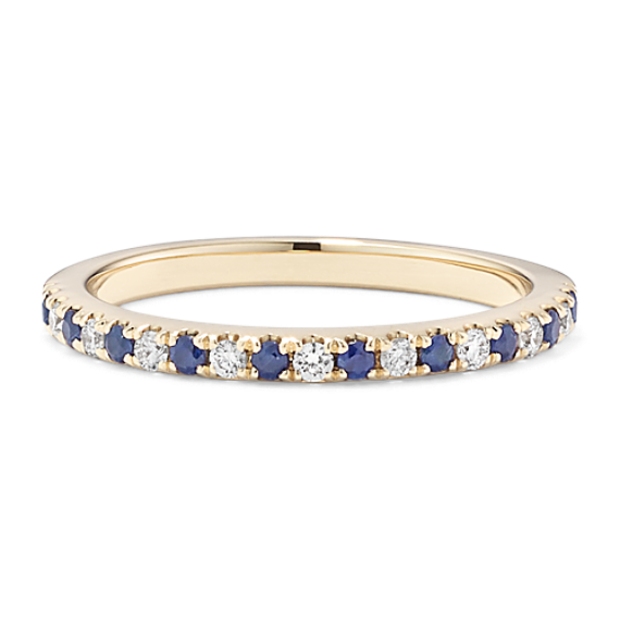 Whimsy Sapphire & Diamond Band