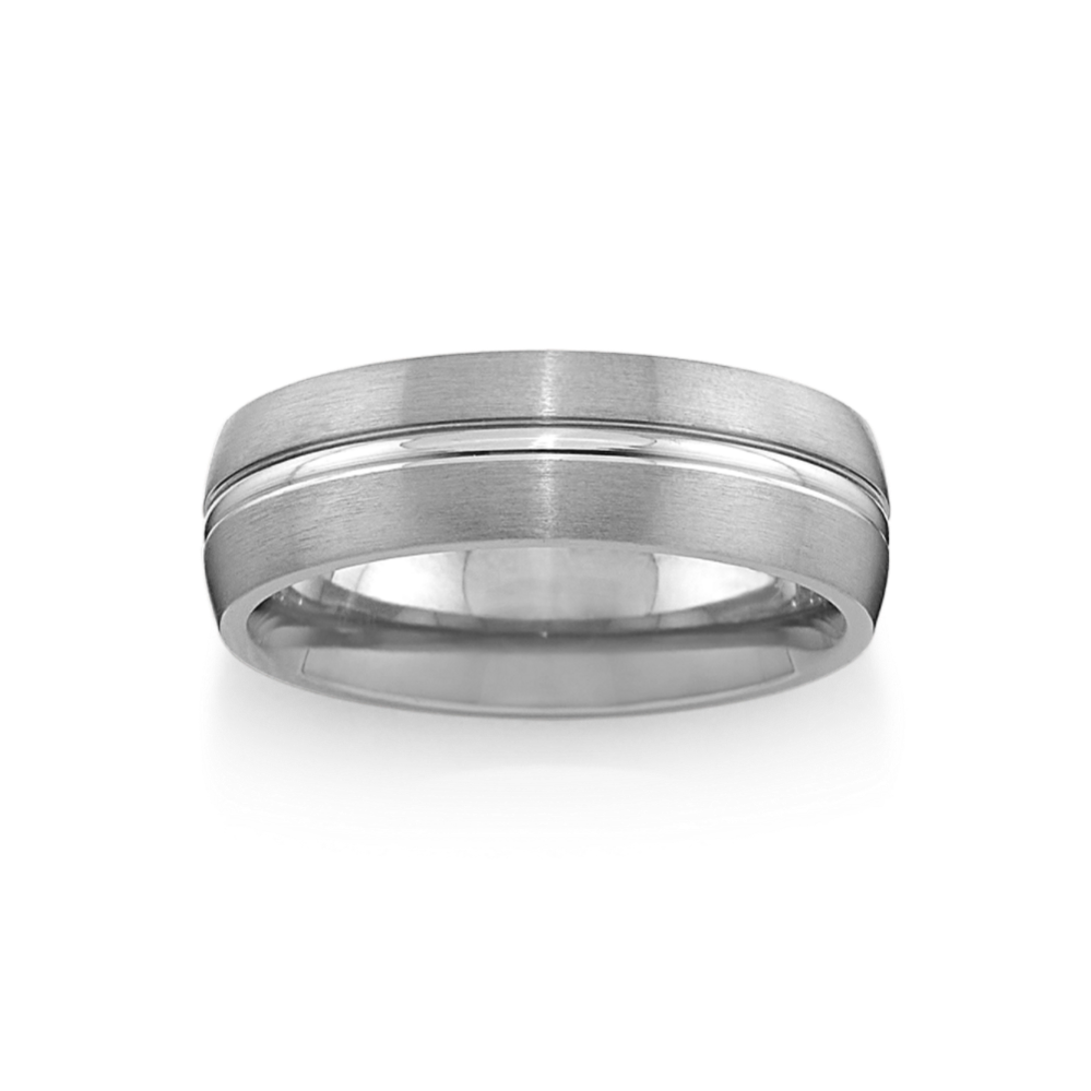 Contemporary Wedding Band in Tantalum (7mm)