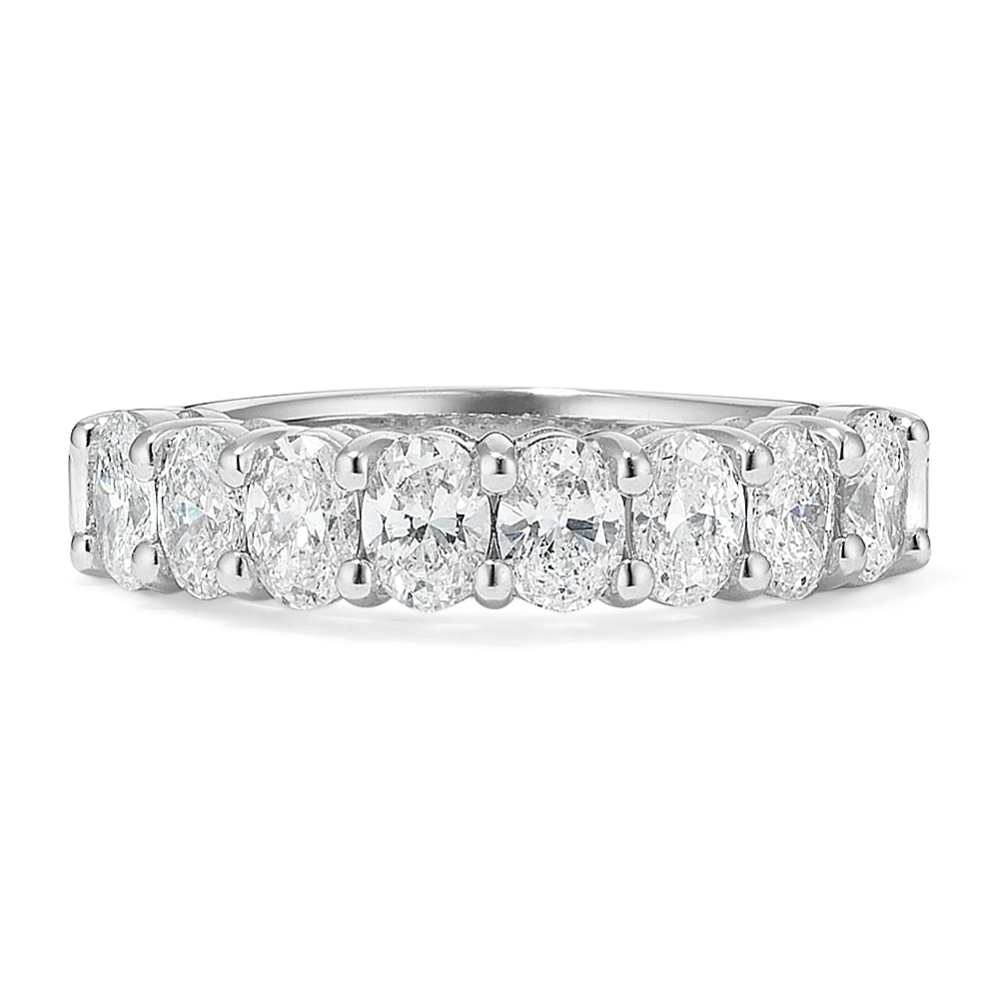 Oval 2 tcw Diamond Band in Platinum