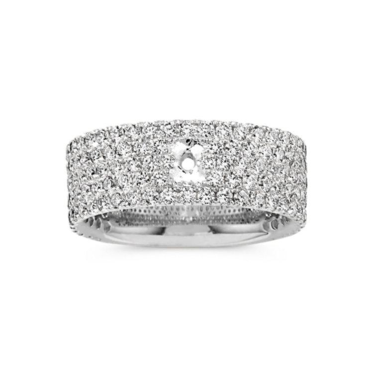 Charlotte Natural Diamond Engagement Ring in Platinum