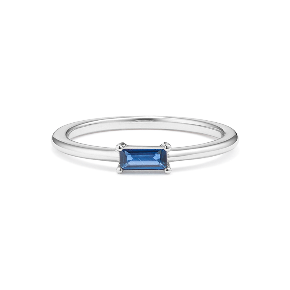 Sapphire stackable sale ring white gold