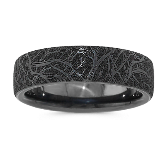 Branch Wedding Band in Titanium (6.5mm)