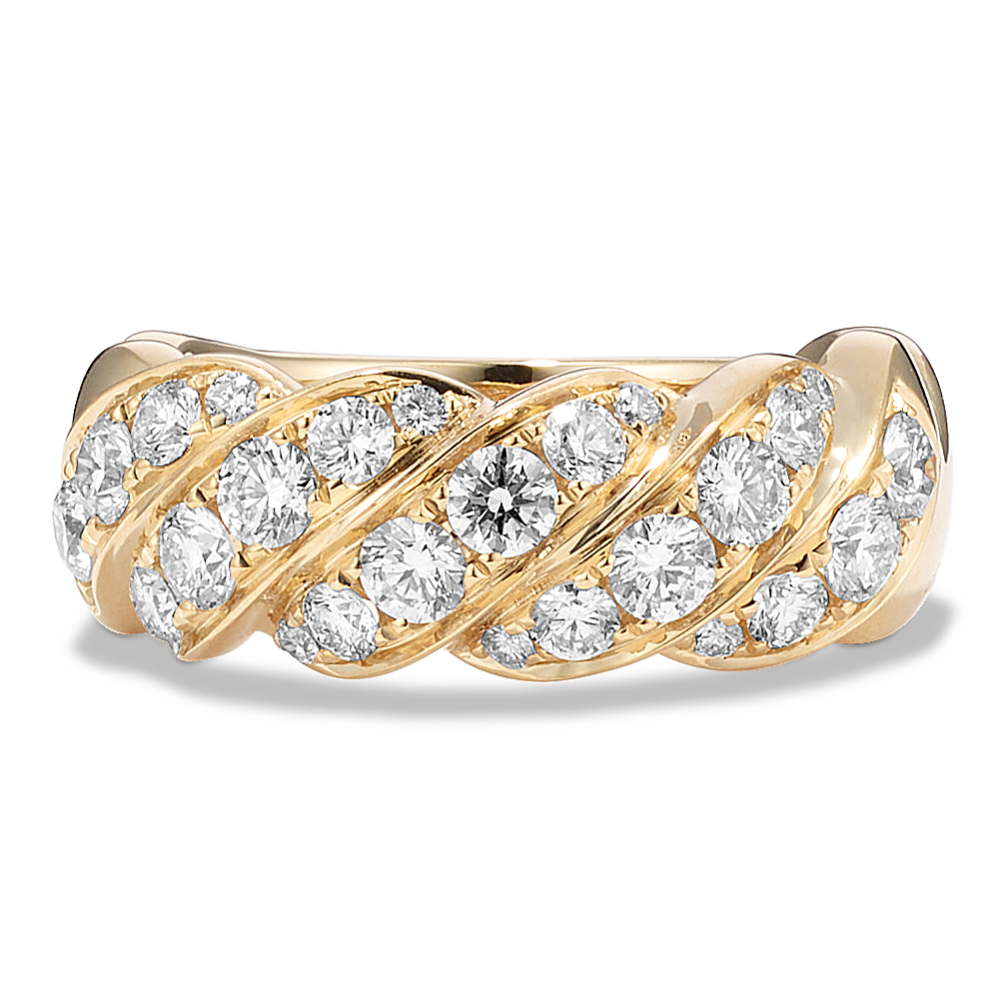 1.35 tcw Diamond Twist Ring