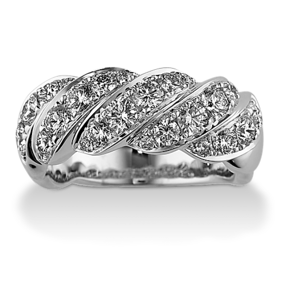 1.35 tcw Diamond Twist Ring