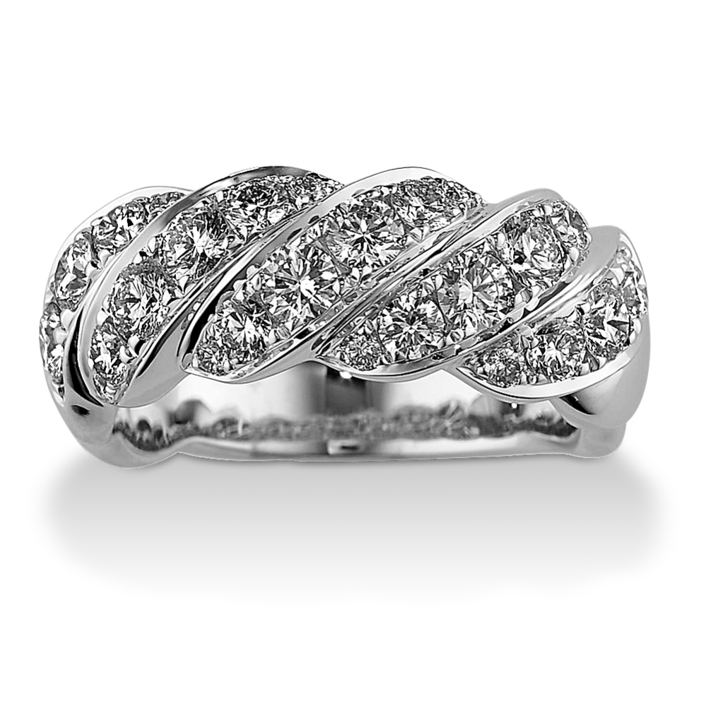 1.35 tcw Diamond Twist Ring