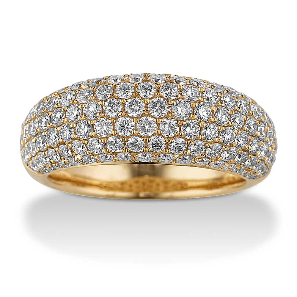 Diamond Anniversary Ring in 14K Yellow Gold