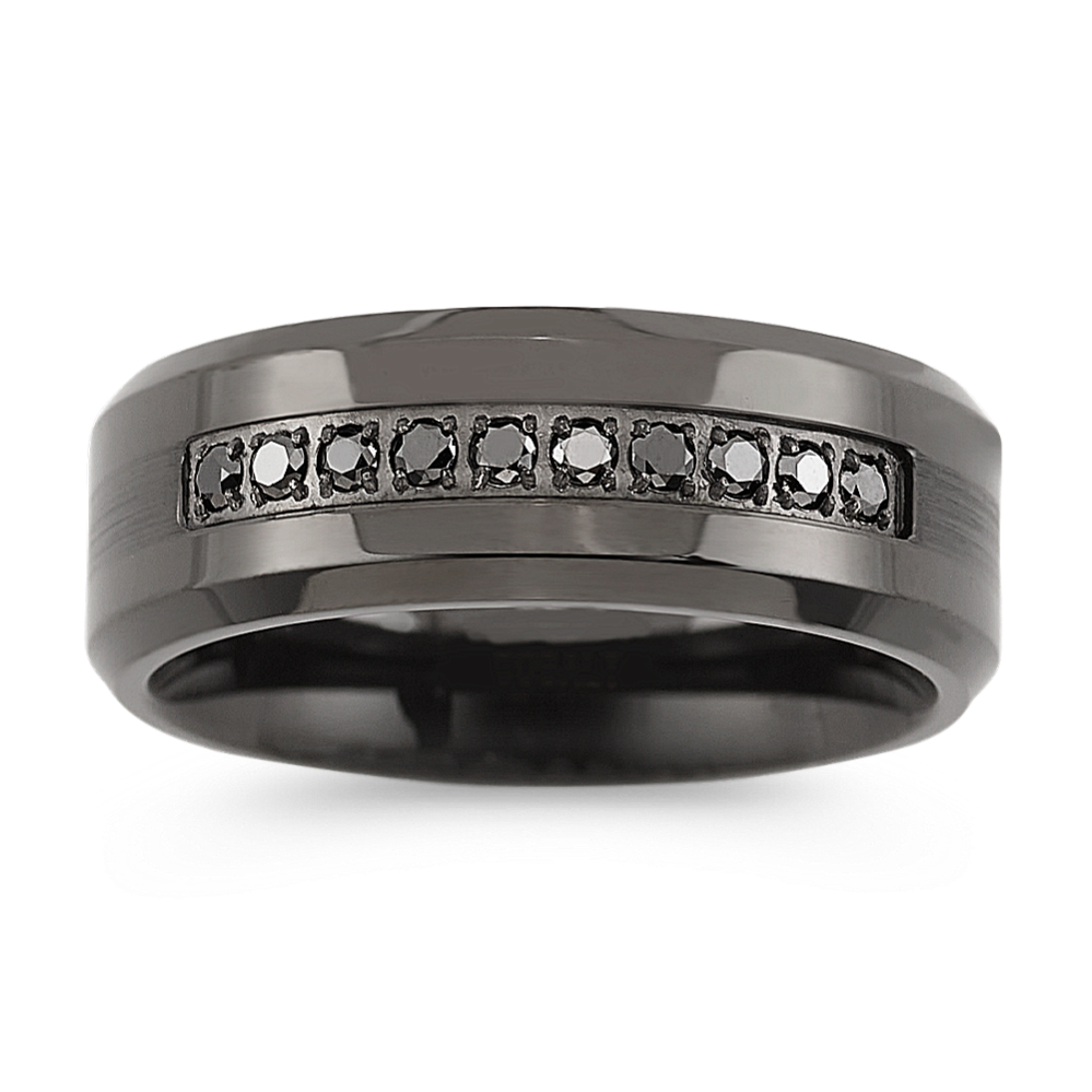 Black cobalt deals wedding bands