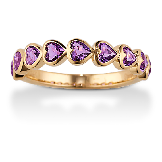 Adore Bezel-Set Amethyst Ring