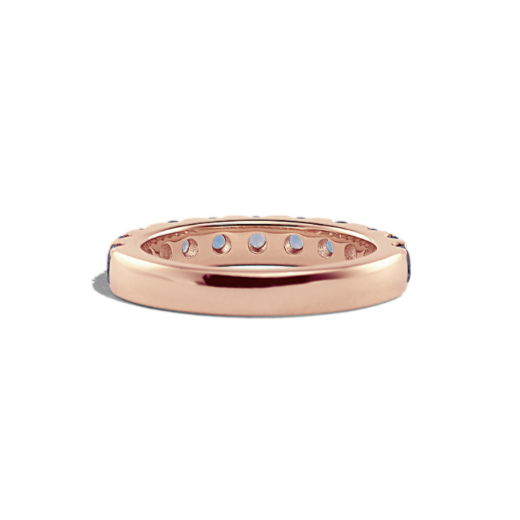 Adair Natural Aquamarine Anniversary Ring in 14K Rose Gold