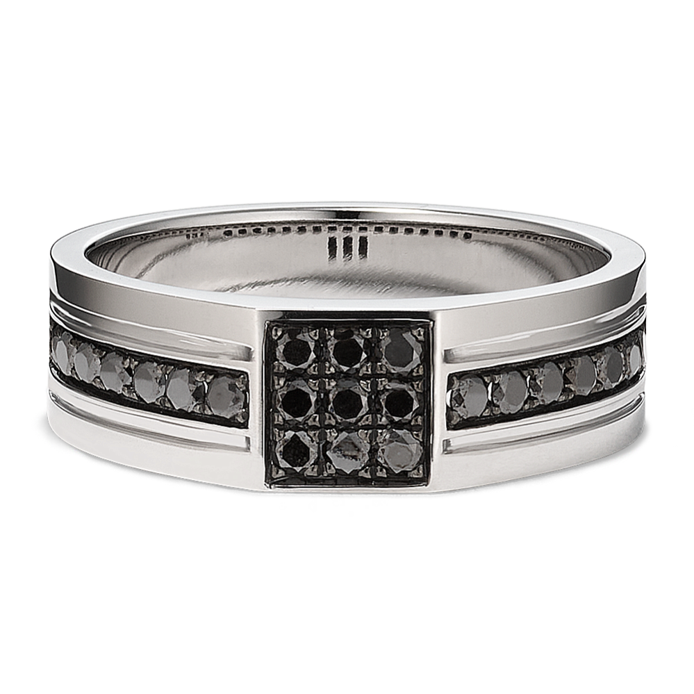 Colton 14K White Gold & Black Diamond Ring (5mm)