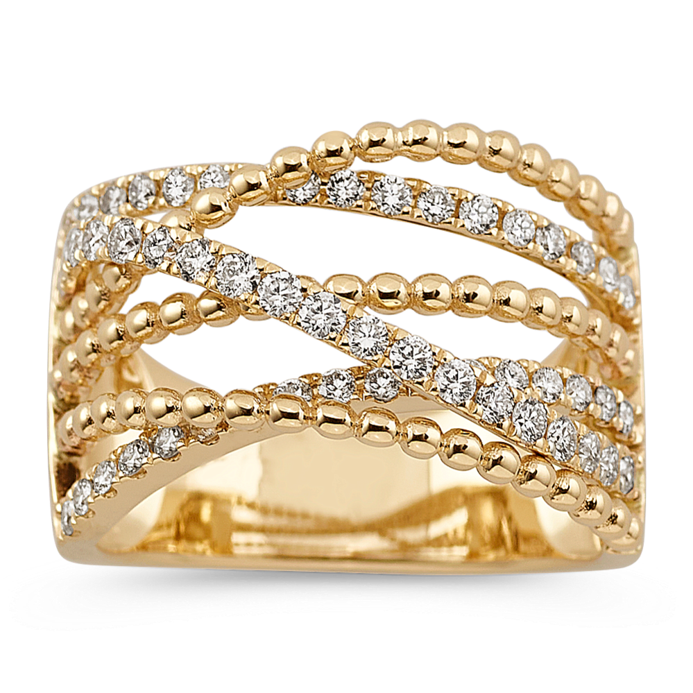 Promenade Crossover Diamond Ring