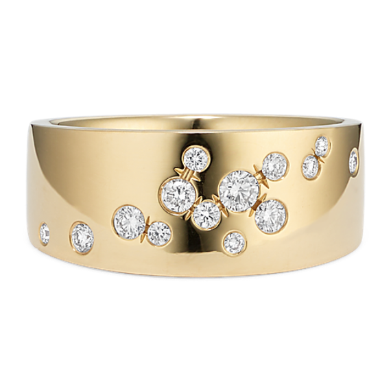 Nebula Flush-Set Diamond Ring