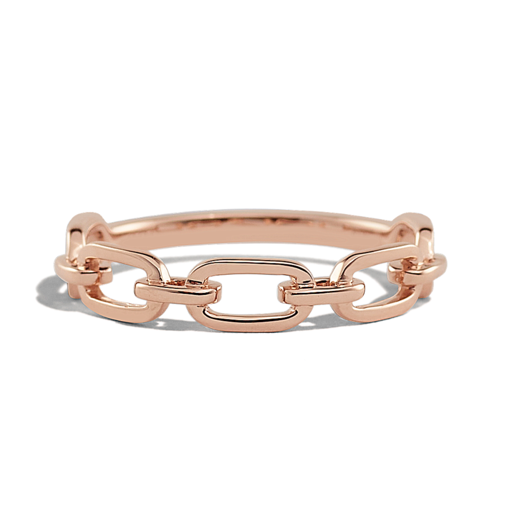 Adria Link Ring in 14K Rose Gold