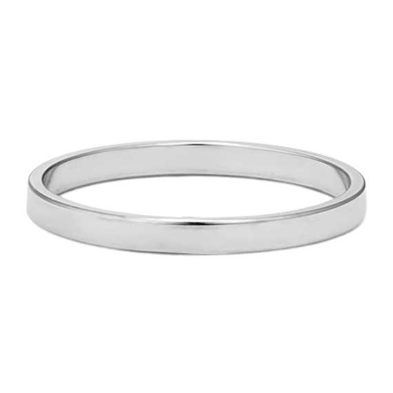 Modern 14K White Gold Band (2mm)