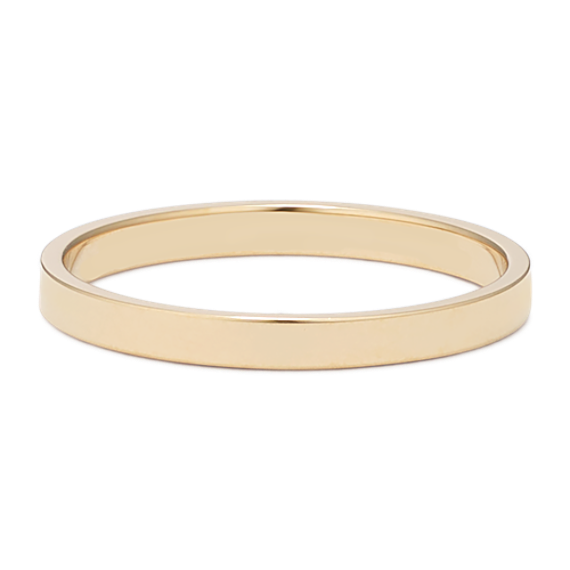 Modern 14K Yellow Gold Band (2mm)