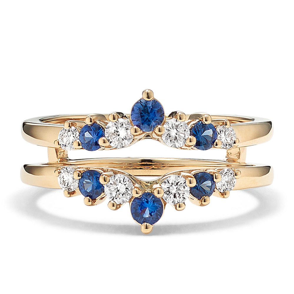 Nimbus Sapphire & Diamond Ring Guard