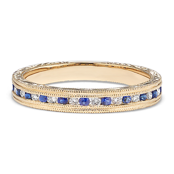 Loire Sapphire & Diamond Band