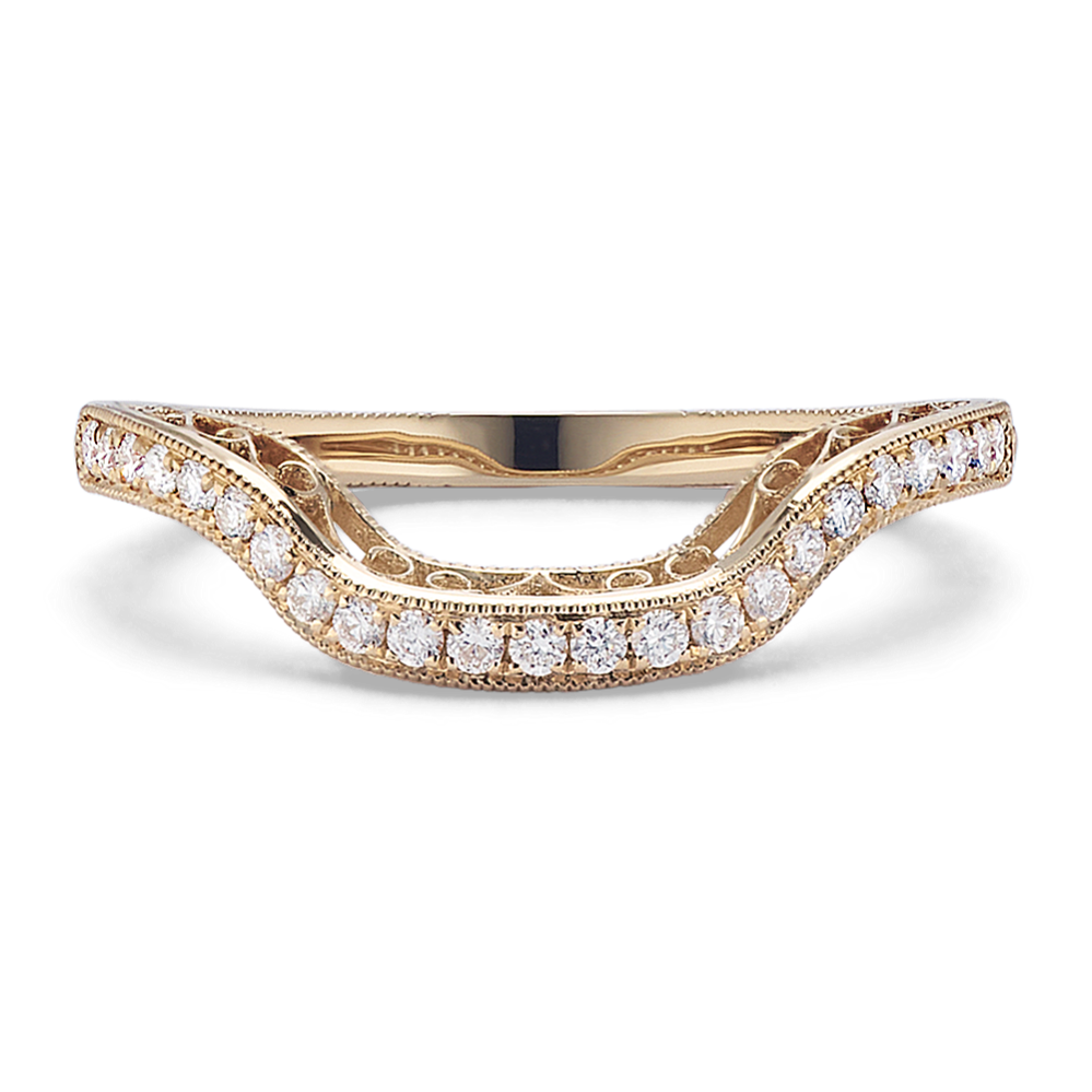 Vicenza Diamond Pave Contour Band