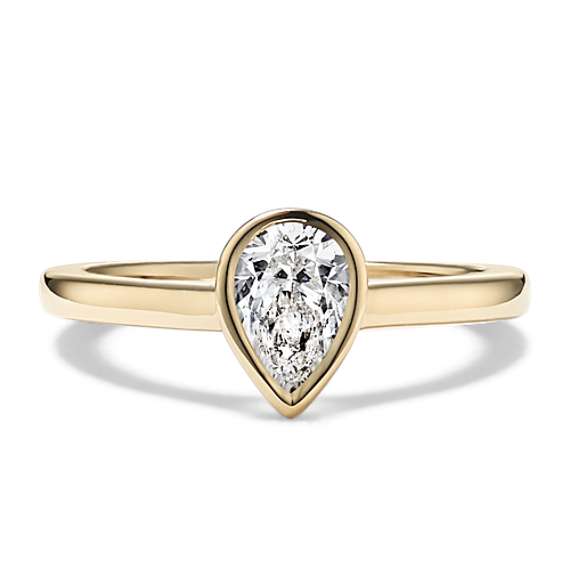 0.60 ct. Bezel-Set Diamond Engagement Ring