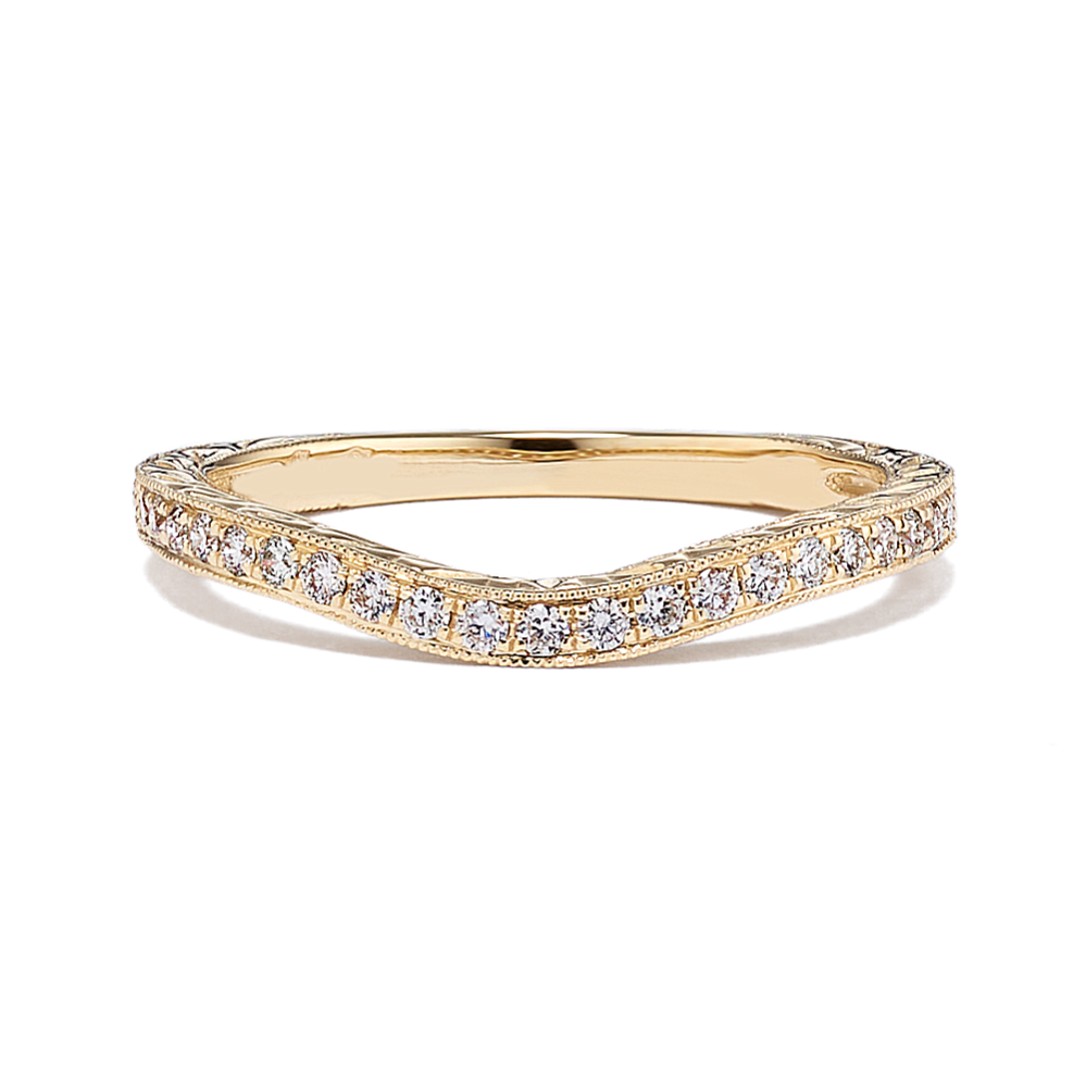 Everly Diamond Pave Contour Band