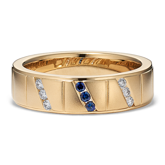 Baird Sapphire & Diamond Band (7mm)
