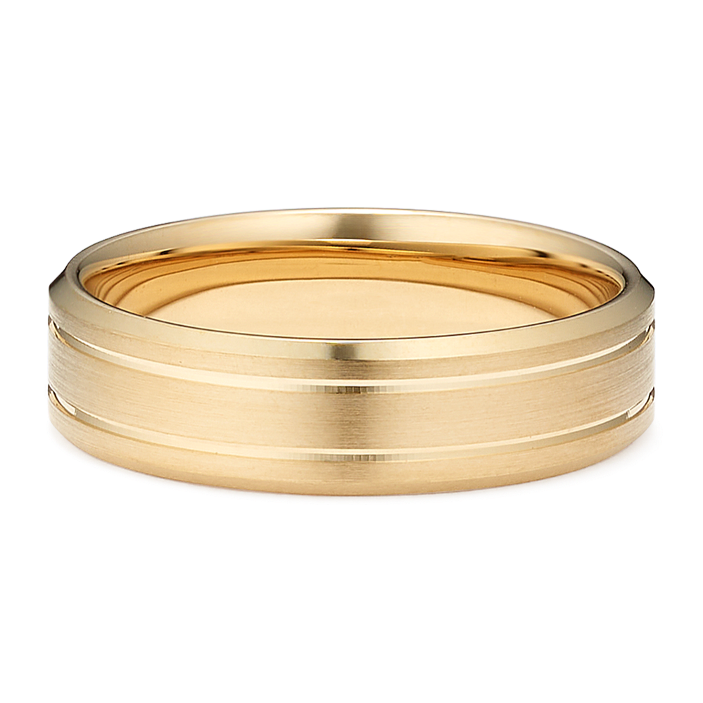 Elijah 14K Yellow Gold Band (6mm)