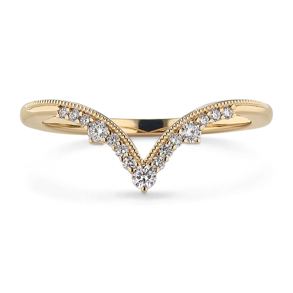 Feather Diamond Chevron Band
