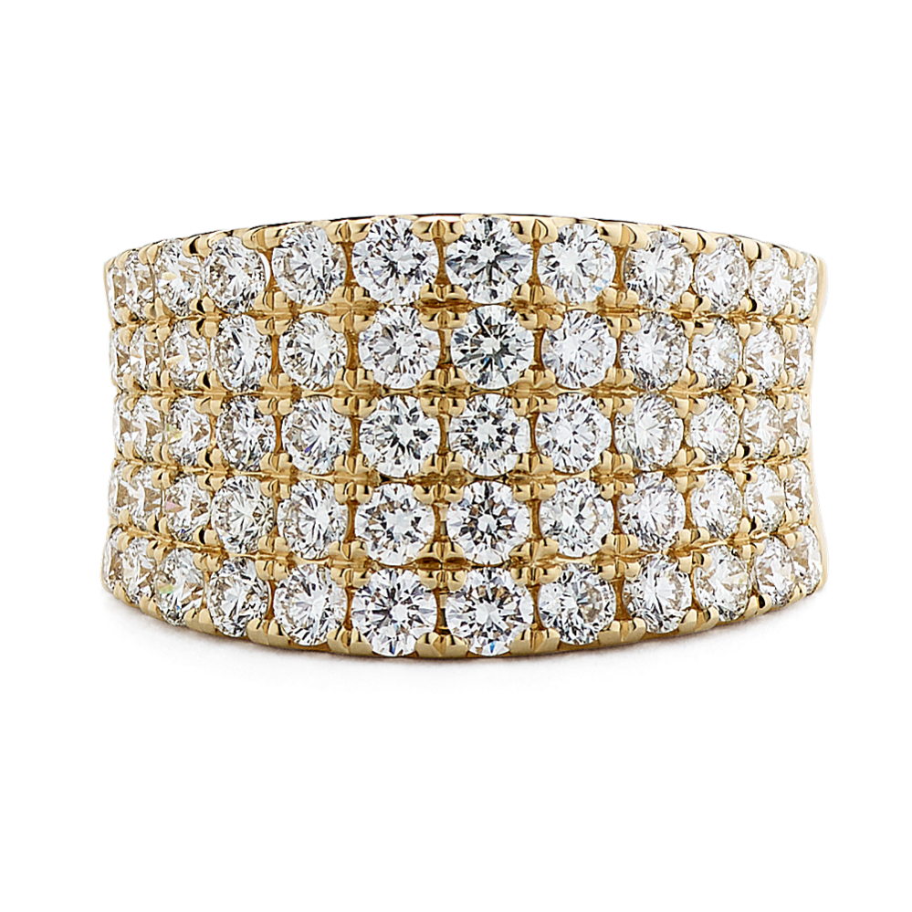 Aelina Wide Pave Ring | Shane Co.