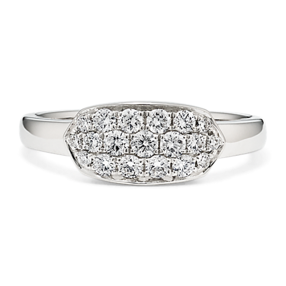 Vela Diamond Cluster Ring