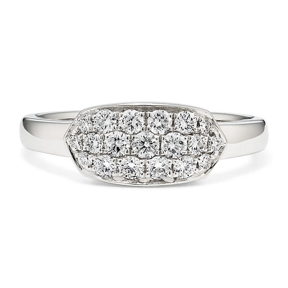 Vela Diamond Cluster Ring