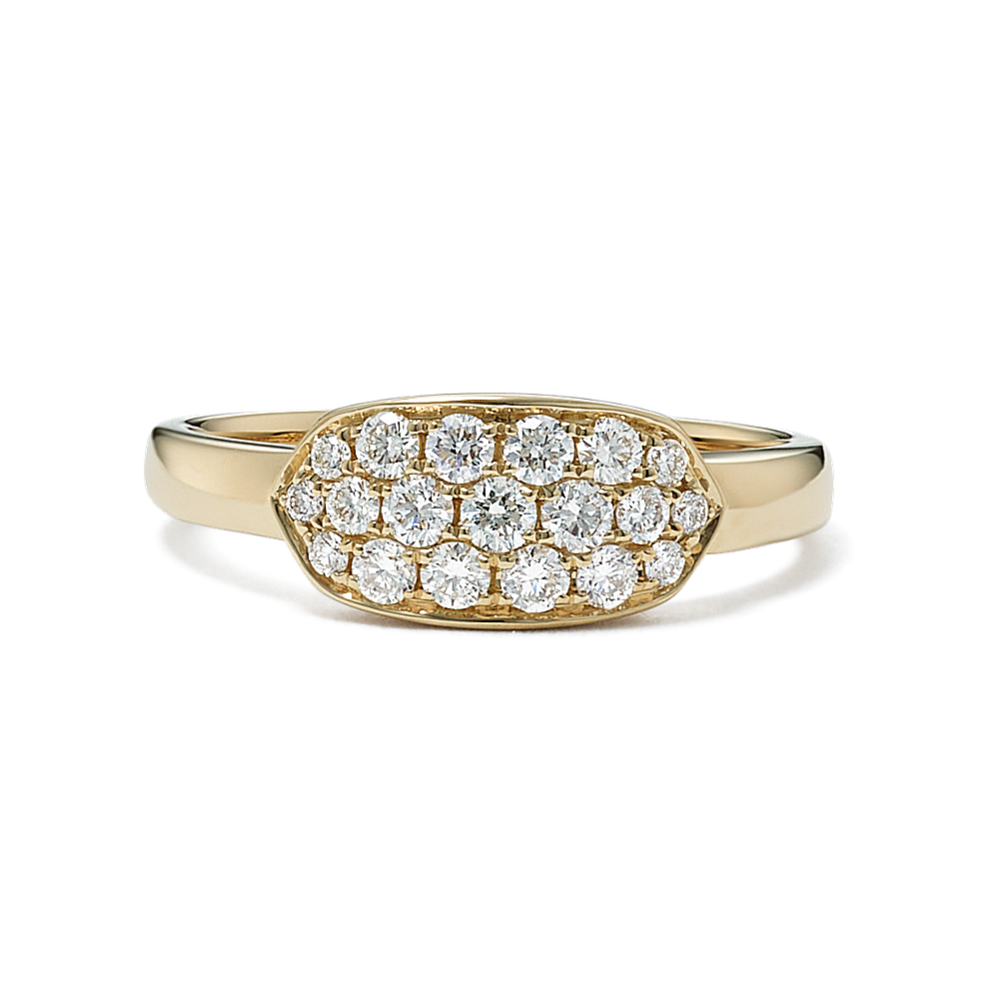 Vela Diamond Cluster Ring