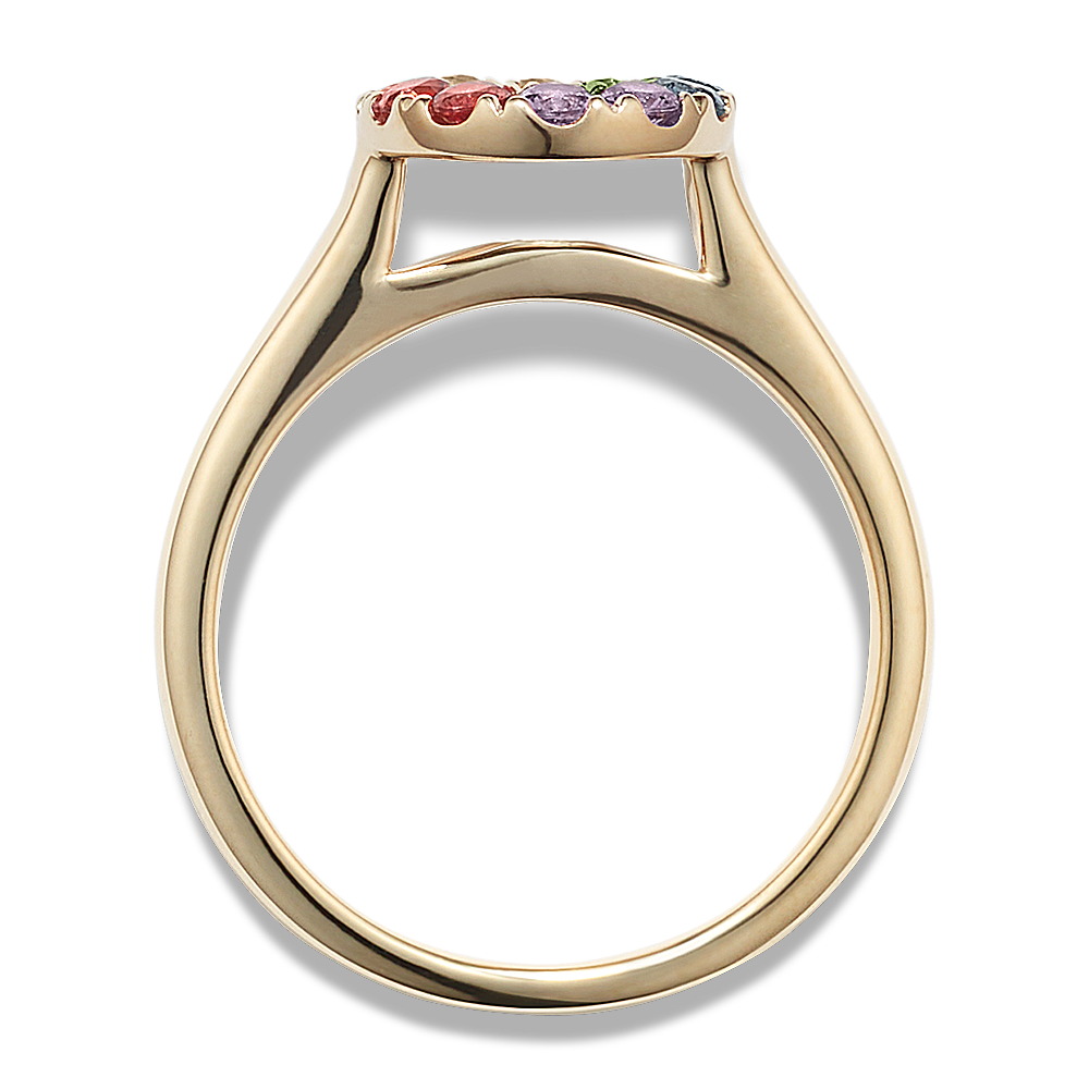 Pink Diamond Bezel Set Ring in 14K Rose Gold (only $875)