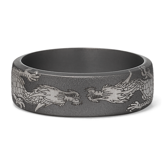 Chinese Dragon Tantalum Band (7.5mm)