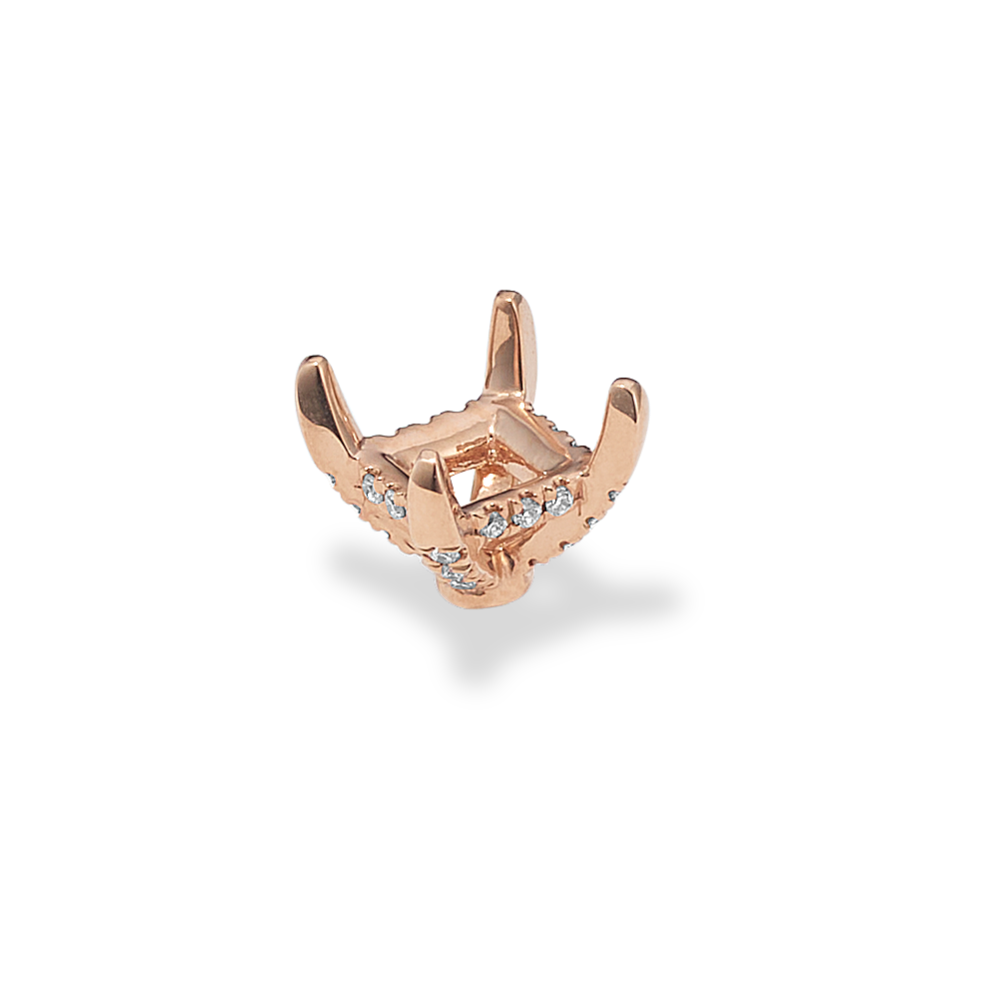Pedestal Diamond Decorative Crown (Holds approx. 5.5mmSquare Center Stone)