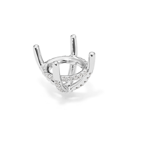 Diamond Pedestal Decorative Crown (Holds approx. 9mm Round)