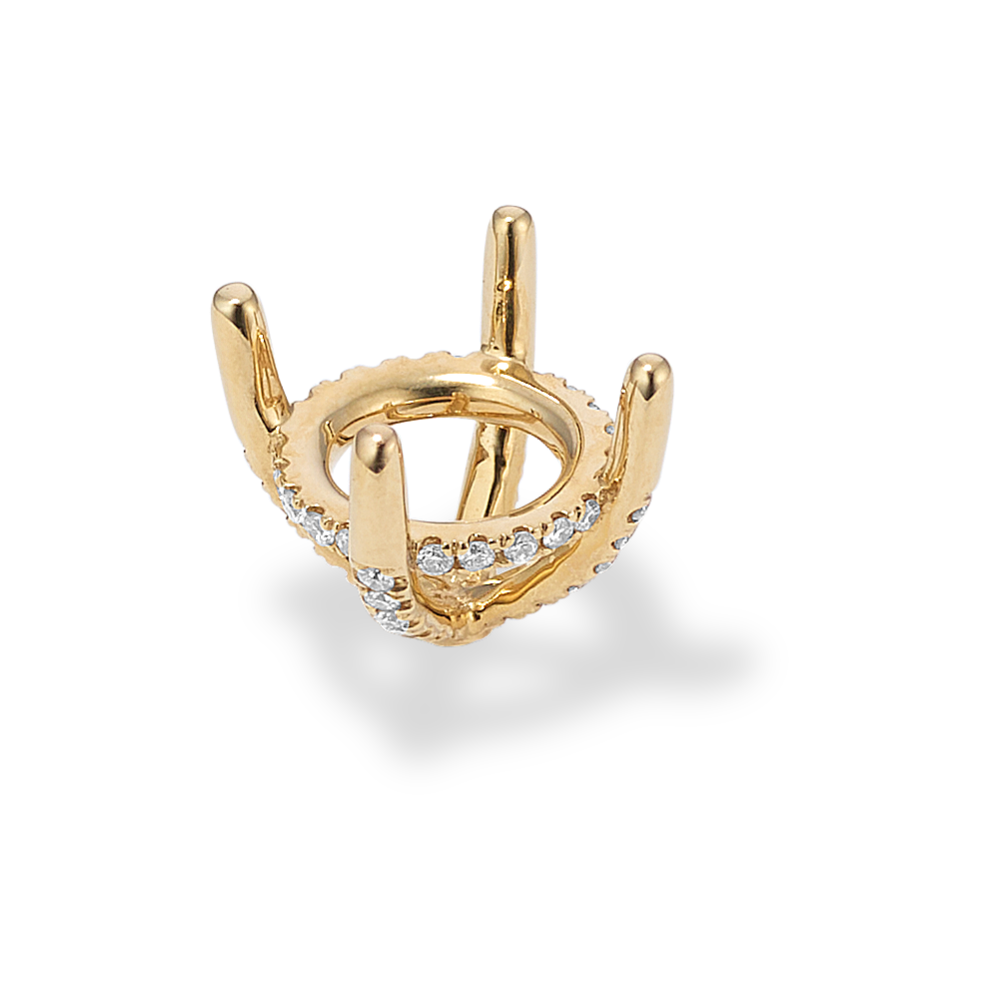 Pedestal Diamond Decorative Crown (Holds approx. 9.4mm Round)