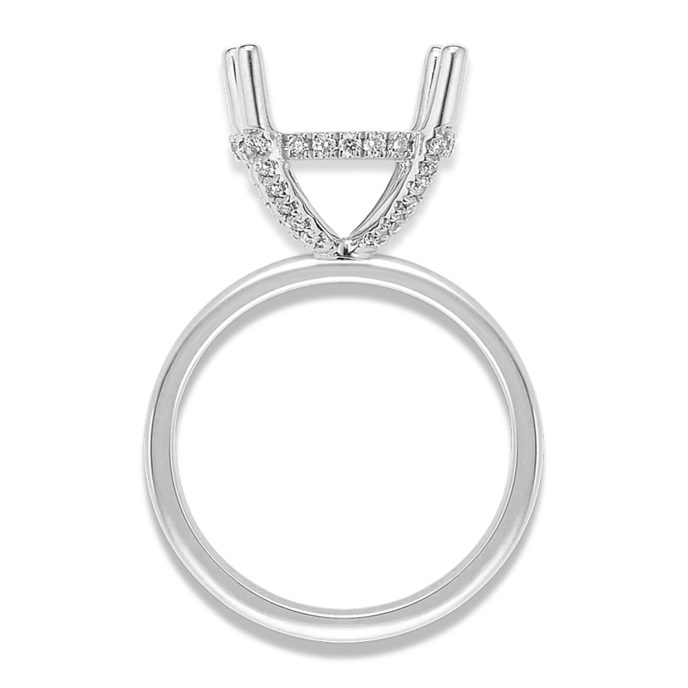 Crown Ring Rafter Diamond Pedestal Decorative Crown (Holds approx. 10mm Round) | Shane Co.