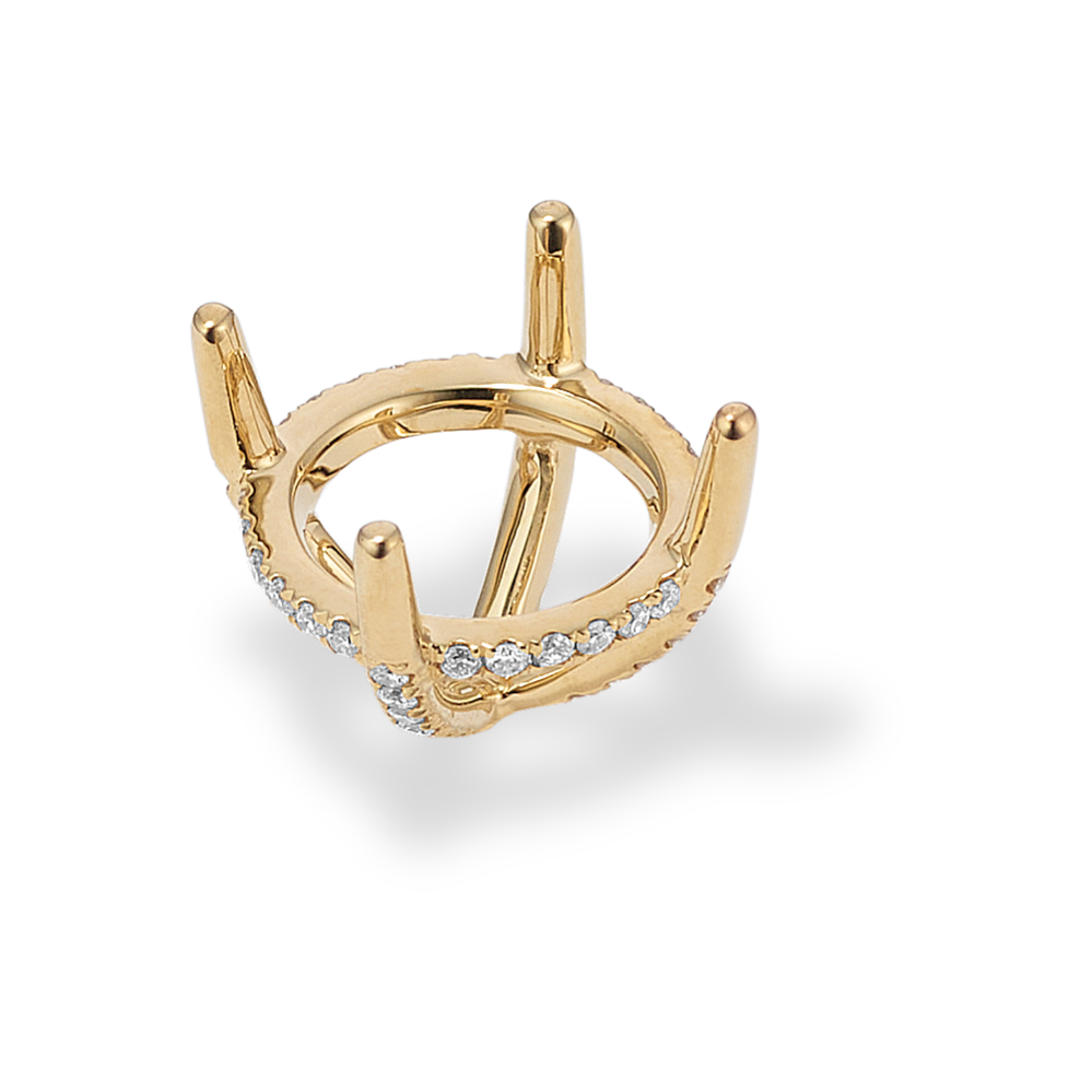 Diamond Pedestal Decorative Crown (Holds approx. 11mm Round)