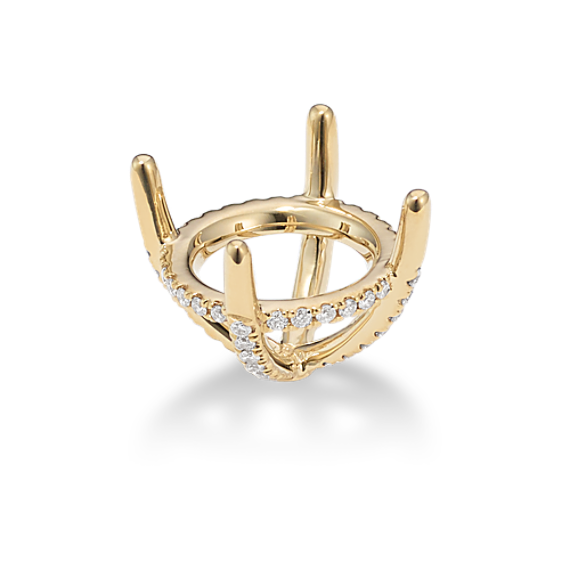 Diamond Pedestal Decorative Crown (Holds approx. 11.25mm Round)