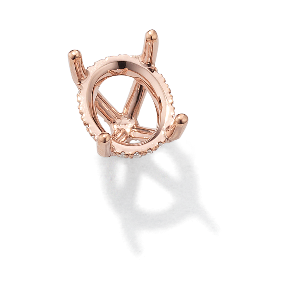 Pedestal Diamond Decorative Crown (Holds approx. 10.5x7.5mm Oval)