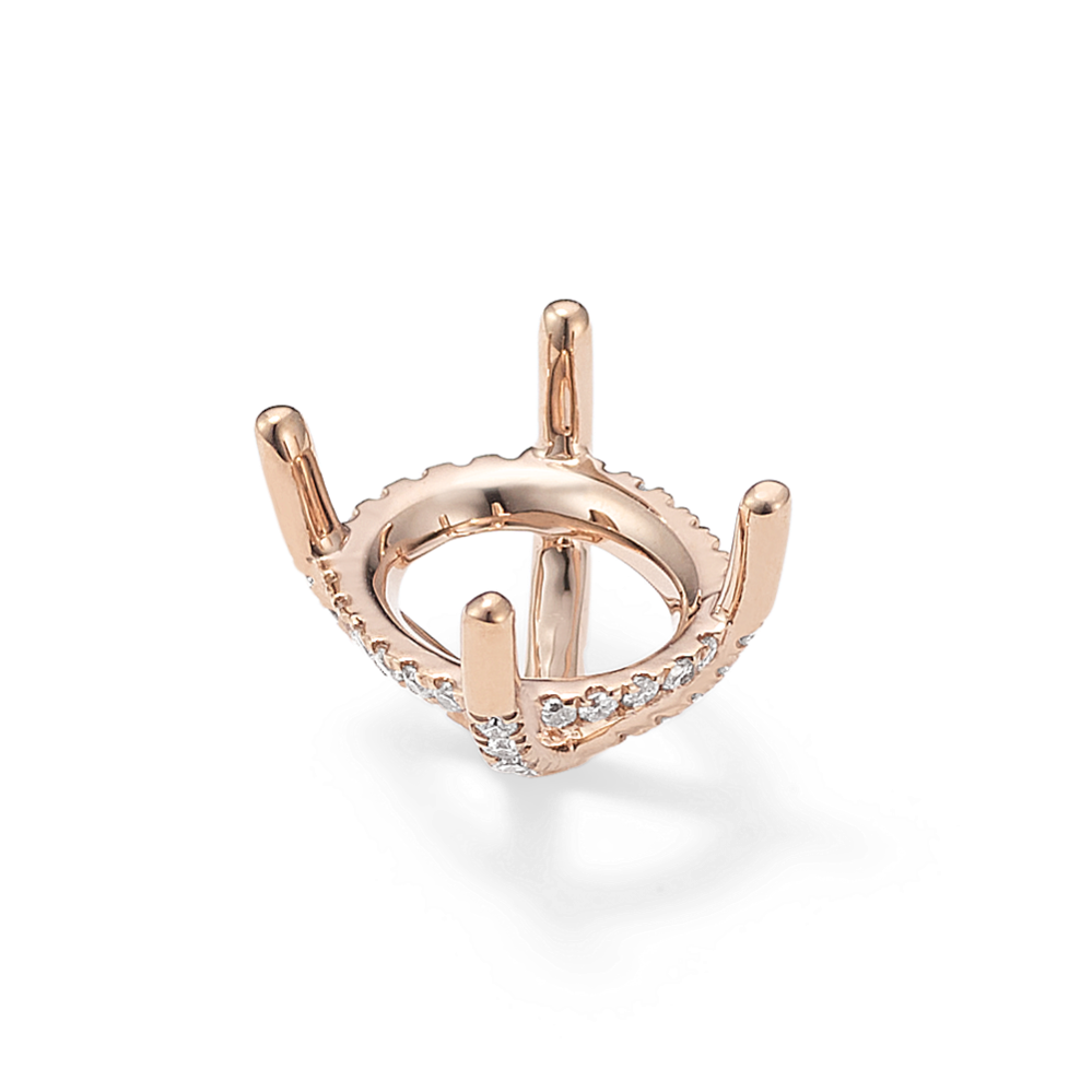 Pedestal Diamond Decorative Crown (Holds approx. 11.5x9.5mm Oval)