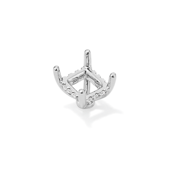 Rosebud Diamond Decorative Crown (Holds approx. 6.6x5.7mm Radiant Cut)